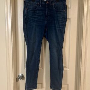 Madewell Dark Wash Curvy High Rise Skinny Jeans Size 14W